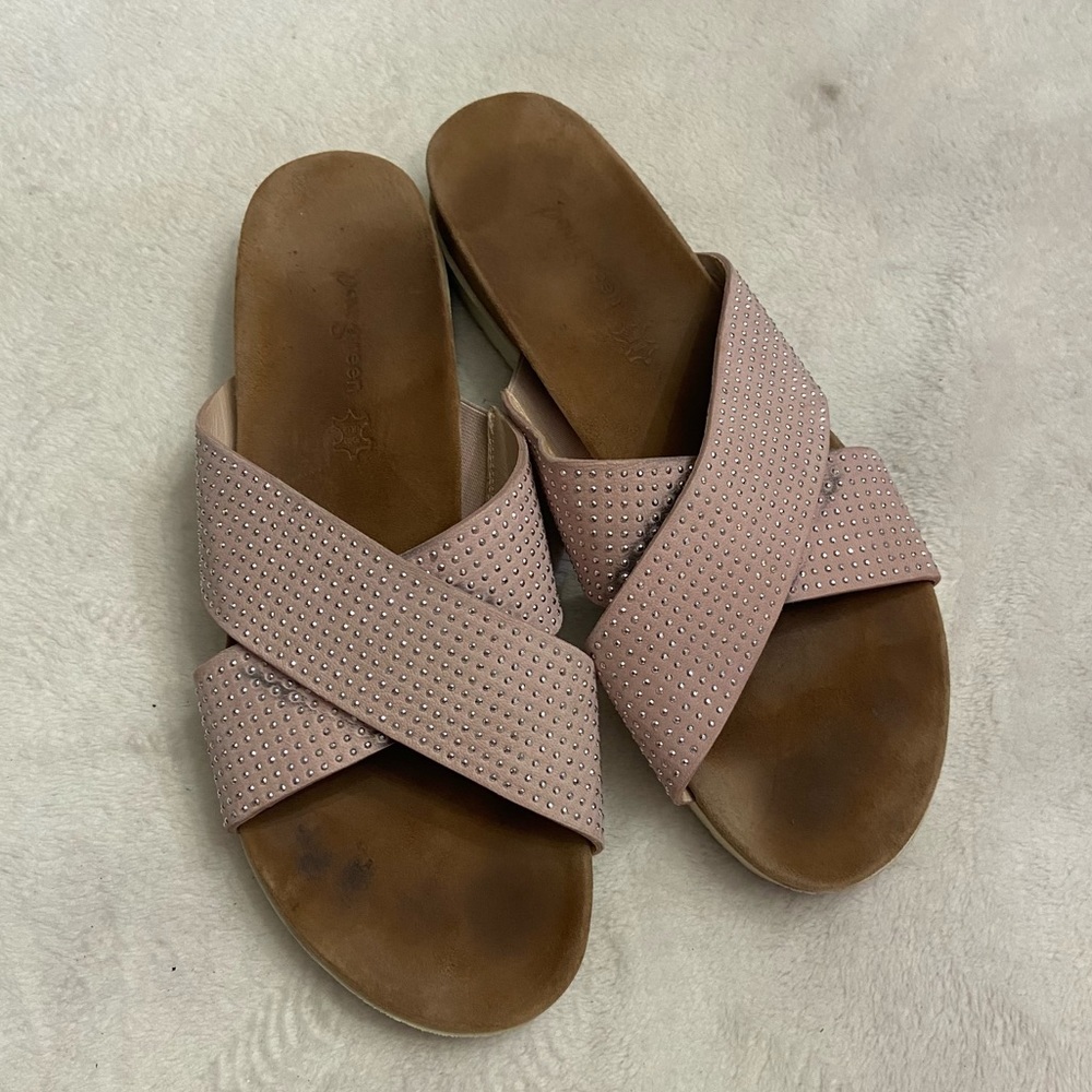 Paul Green studded crisscrossed strap sandals